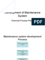 Maintenance System For Chemical Process Plants