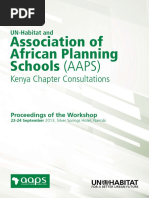 UN-Habitat and Association of African Planning Schools