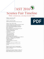 science fair timeline