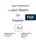 Bal Vikas Progressive: Project Report On Disaster