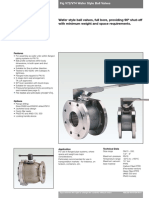 Wafer Style Ball Valves Technical Data Sheet