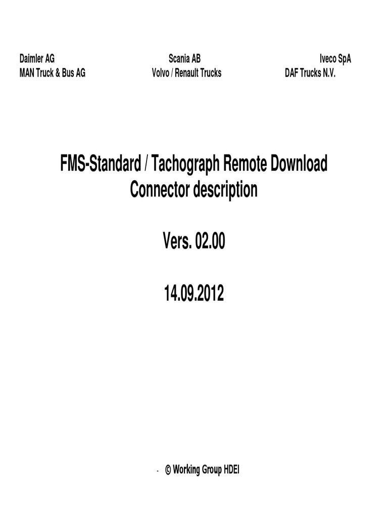 FMS Connector Standard | PDF | Electrical Connector | Manufactured Goods