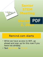 Stem Grade Level December Meetings