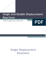 Single and Double Displacement Reactions