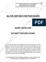 Security Officers Exam - Notes PDF