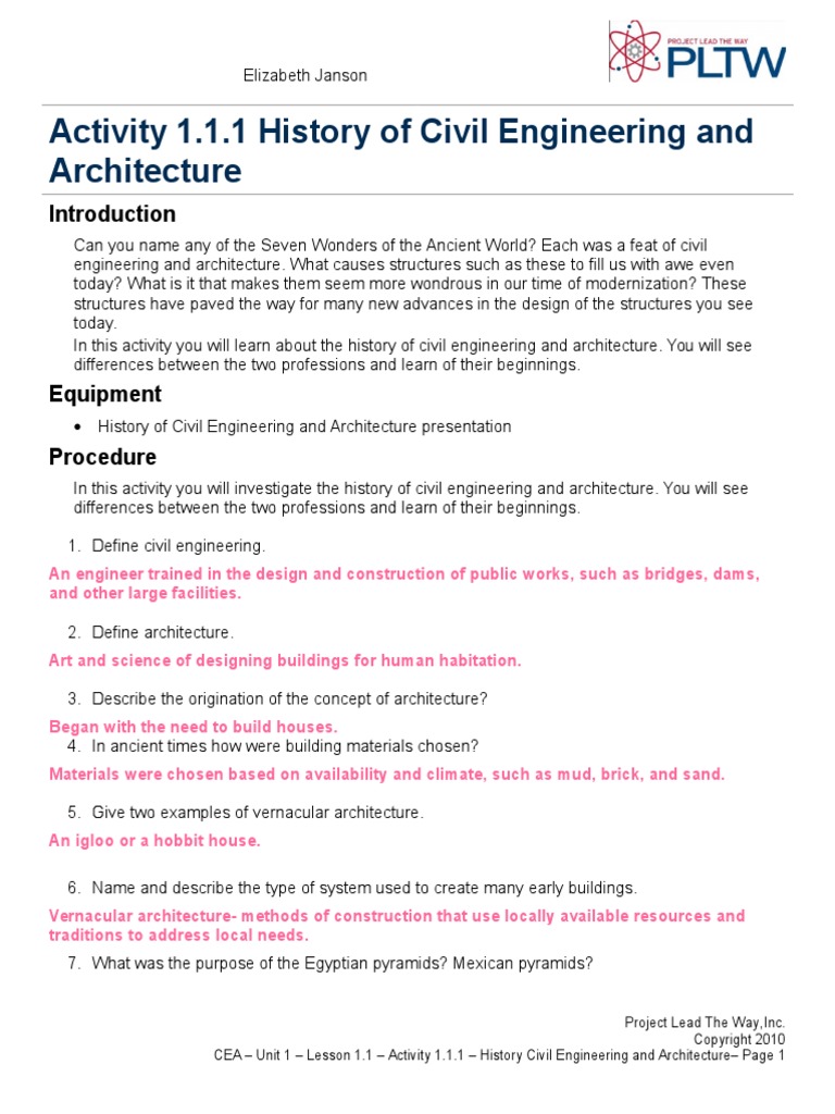 History of Civil Engineering & Architecture | PDF | Civil Engineering ...
