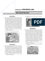 Value Based Questions Physics - XIIth PDF