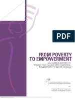 From Poverty To Empowerment A Research Report On Women and Community Economic Development CED in Canada