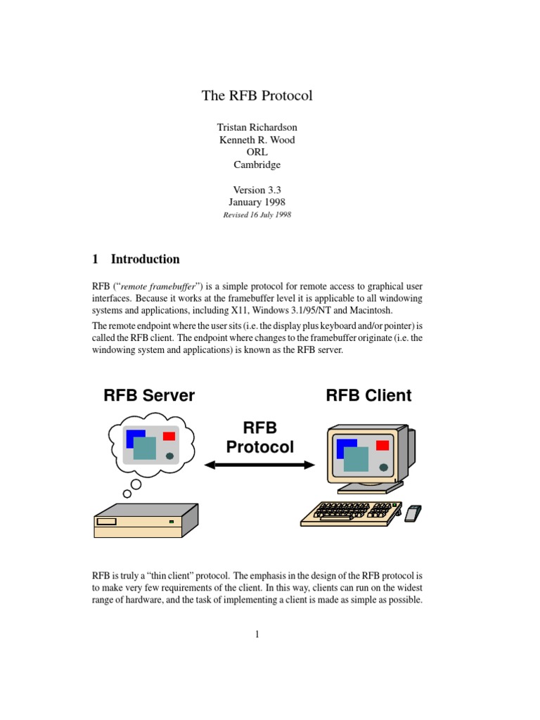 RFB Protocol | PDF | Computer Architecture | Computer Data