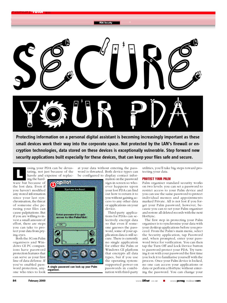 PDA Security: Protect Your Data | PDF | Personal Digital Assistant ...
