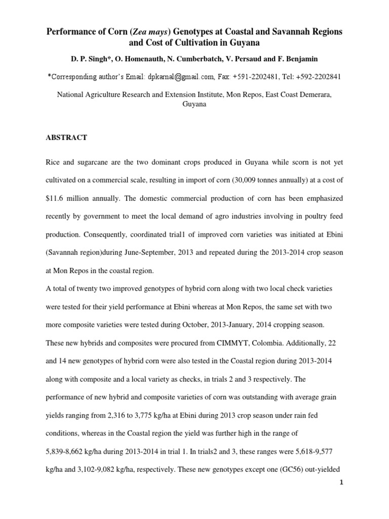 Maize research papers pdf image