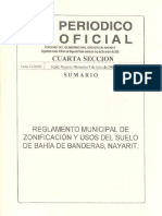 Reglamento de Zonificacion y Uso de Suelo Del Municipio de Bahia de Banderas