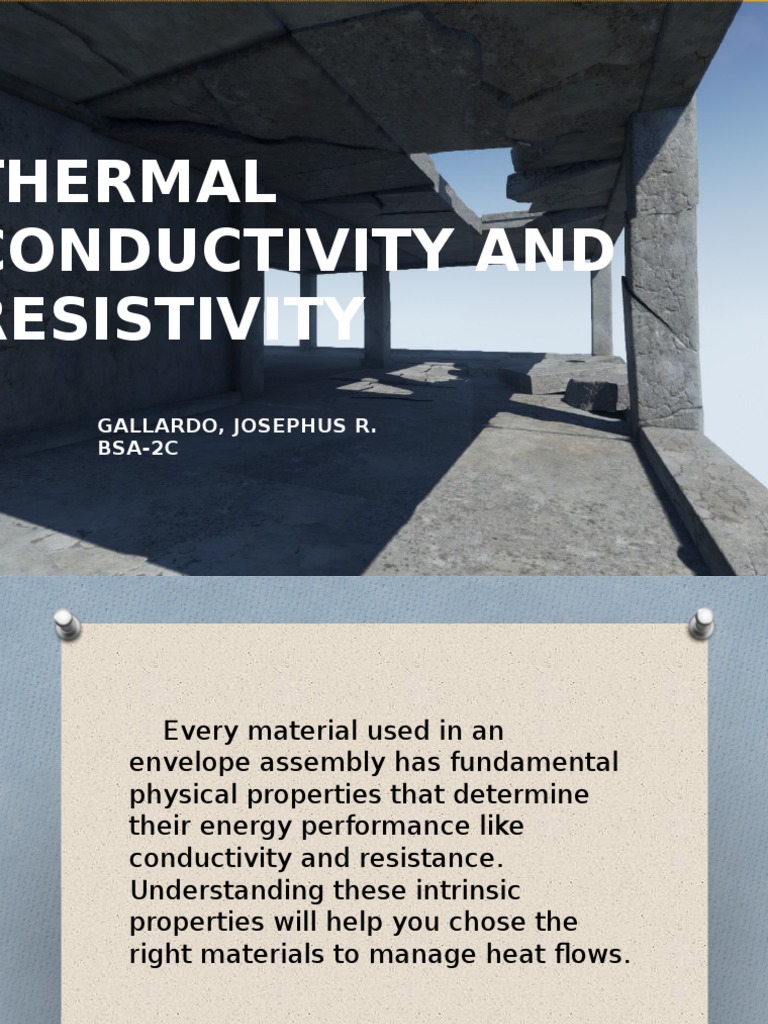 Thermal Conductivity and Resistivity: Gallardo, Josephus R. BSA-2C | PDF