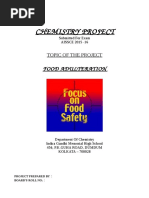 Download Chemistry Project For class 12 cbse on Food Adulteration by ProbhakarRoy SN297539873 doc pdf
