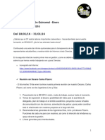 2ª Avance Quincenal de Gestión del CF EE.GG.CC. - Enero