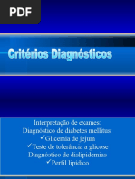 Diagnostico Laboratorial de Diabetes Mellitus e Dislipidemia