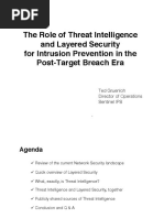 The Role of Threat Intelligence and Layered Security For Intrusion Prevention in The Post-Target Breach Era