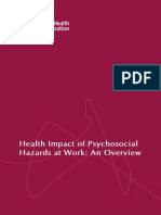 OMS. Phycosocial Hazard and Health Work Completo