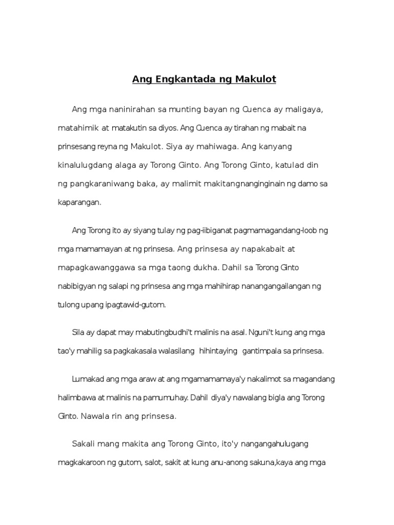 Ang Engkantada NG Makulot | PDF