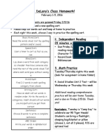 Feb 1-5 Homework Sheet