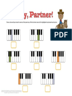 Show Us How Well You Know The Names of The Piano Keys. Write The Letter Name of The Highlighted Key Beneath Each Picture