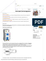 Disyuntor Diferencial e Interruptor Termomagnetico