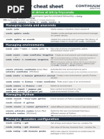 Anaconda CheatSheet