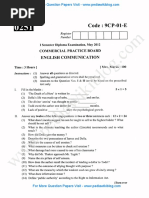 1st SEM English Communication - May 2012 PDF