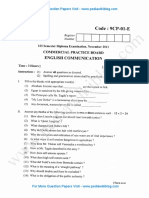 1st SEM English Communication - Nov 2011 PDF