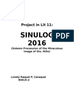 Sinulog 2016: Project in Lit 11