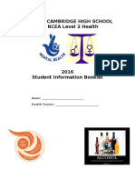 12 Health Student Information Booklet 2015