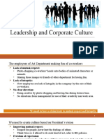 Leadership and Corporate Culture: Harish Yenumulapalli