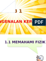 BAB 1 Pengenalan Kepada Fizik