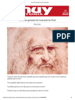 Doce Frases Geniales de Leonardo Da Vinci