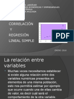 Correlacion y Regresion Lineal Simple