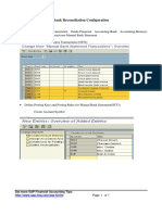 Bank Reconciliation configuration