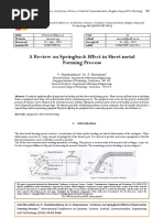 A Review On Springback Effect in Sheet Metal Forming Process