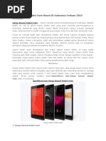 Download Harga Xiaomi Redmi Note Resmi Di Indonesia Terbaru 2011docx by Yunand SN297581629 doc pdf