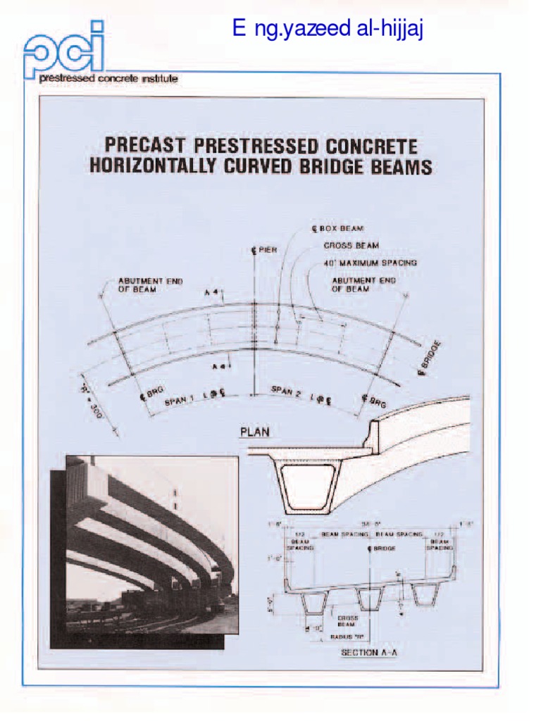 Precast Prestressed Concrete Horizontally Curved Bridge Beams PDF Prestressed Concrete