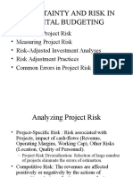 Capital Bugeting Risk I