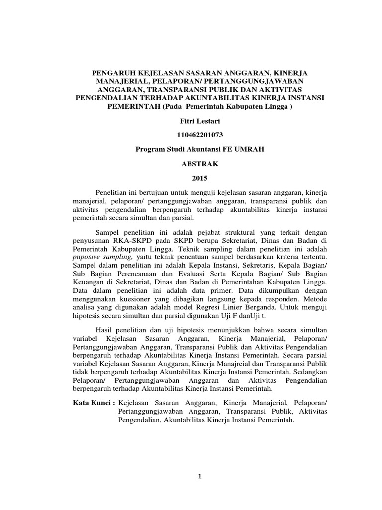 Jurnal Skripsi Akuntansi