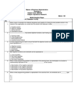 Operations-Research MCQ PDF