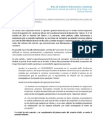 Informe Del Ayuntamiento de Madrid de Contratación en El Ámbito Municipal Con Empresas Incluidas en La Trama Púnica