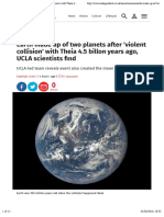 Earth made up of two planets after 'violent collision' with Theia 4.5 billon years ago, UCLA scientists find | Science | News | The Independent