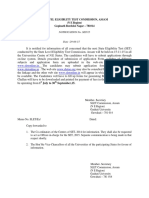 NOTIFICATION No. SET15 PDF