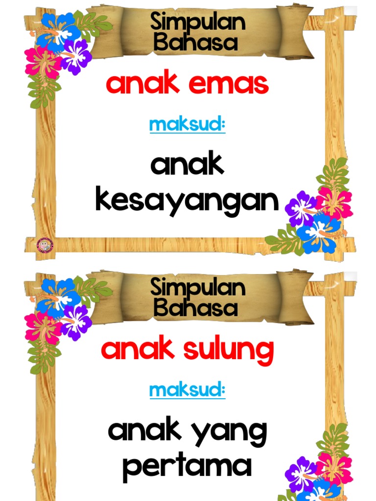 Simpulan Bahasa Credit To D Teacher Collection Group Facebook