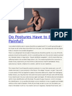 Do Postures Have To Be Painful