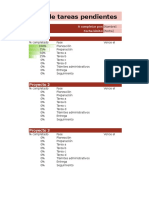 Lista de Tareas Pendientes de Proyectos