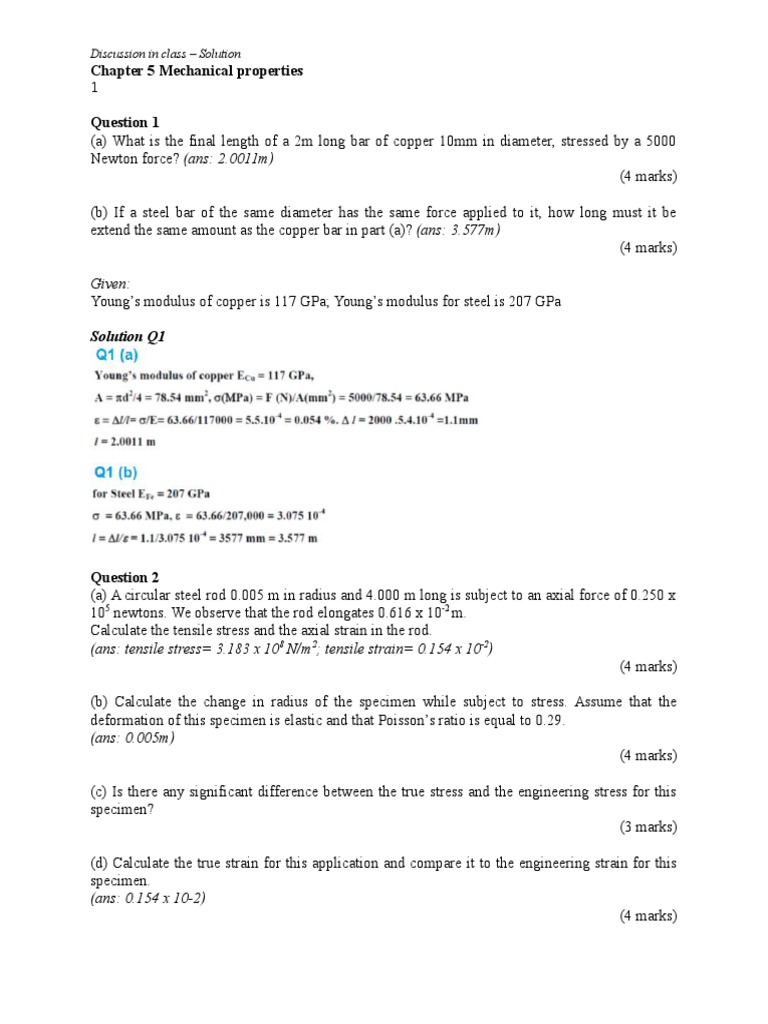 Engineering Mechanics Exercises | PDF