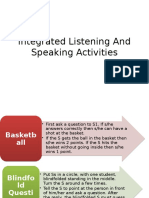 Integrated Listening and Speaking Activities